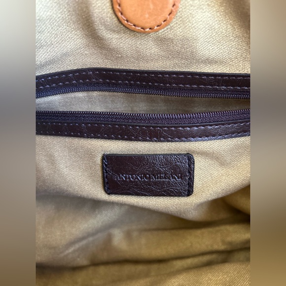 Antonio Melani Zebra Print Canvas Purse - Picture 9 of 11